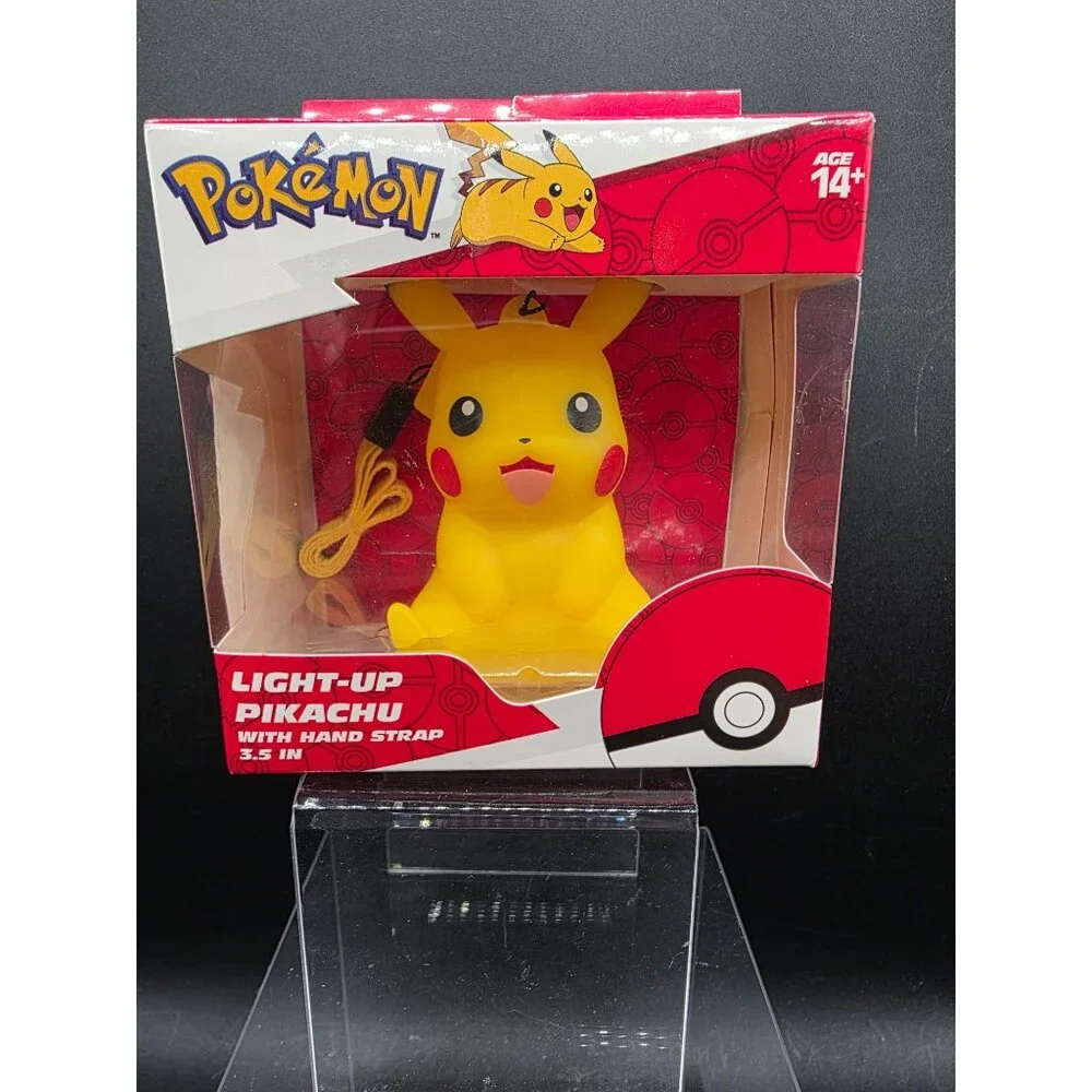 Pokemon Light-Up Pikachu With Hand Strap 3.5 Inches LED Light Diffuser Ages 14+